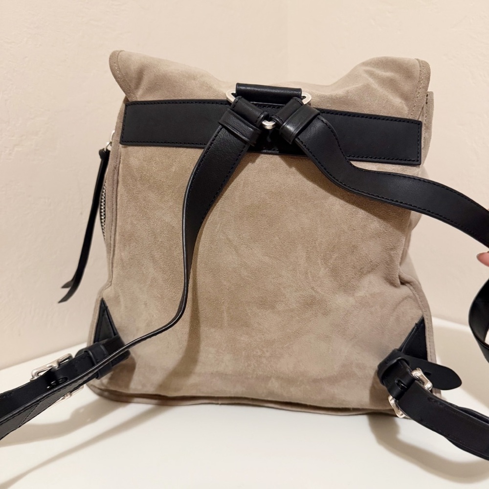 rag & bone Suede Taupe Backpack - Picture 12 of 16